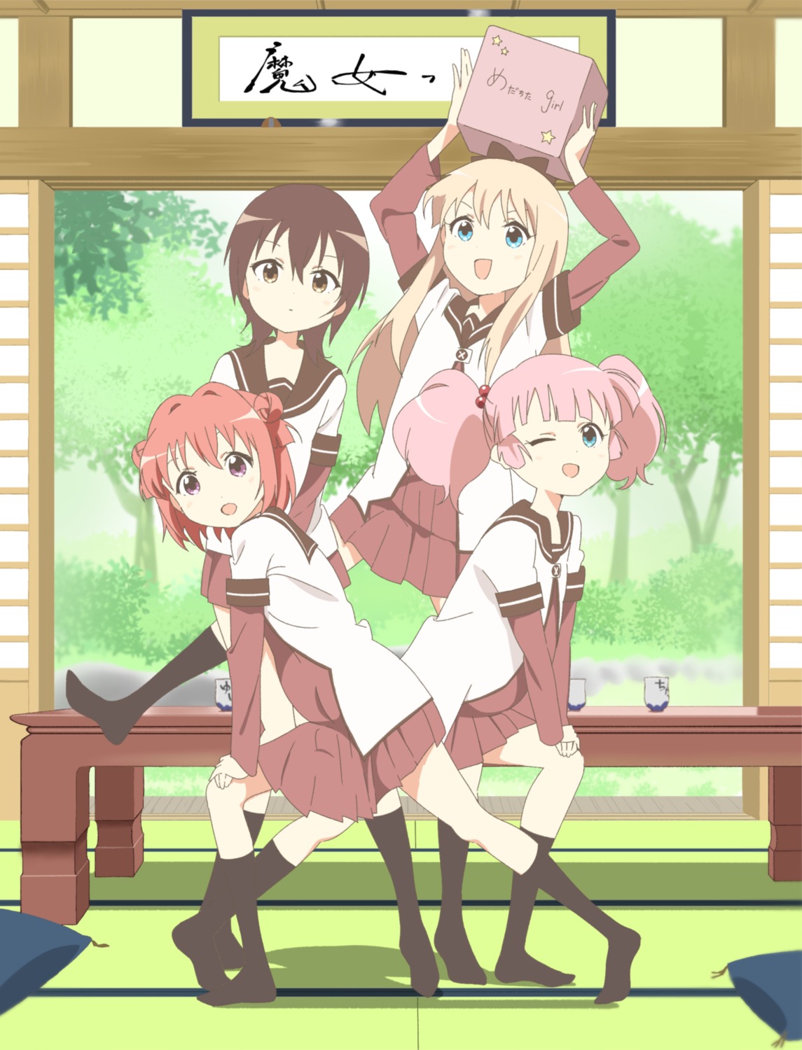 Ochazuke Yuru Yuri Akaza Akari Funami Yui Toshinou Kyouko Yoshikawa